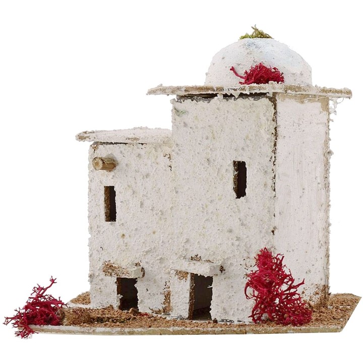 Casa Araba per presepe con cupola cm 16,5x14x15 h.