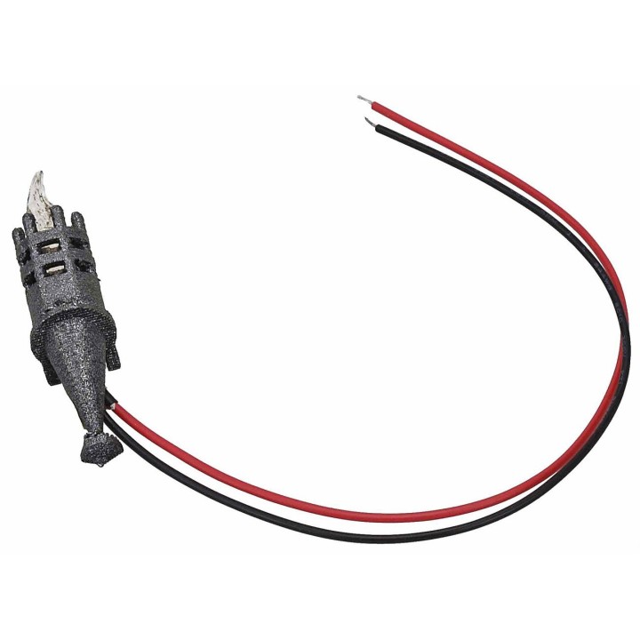Flickering torch h 3.5 cm with 12 v yellow led.