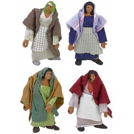 Mujer de pie articulada con mano perforada 11 cm