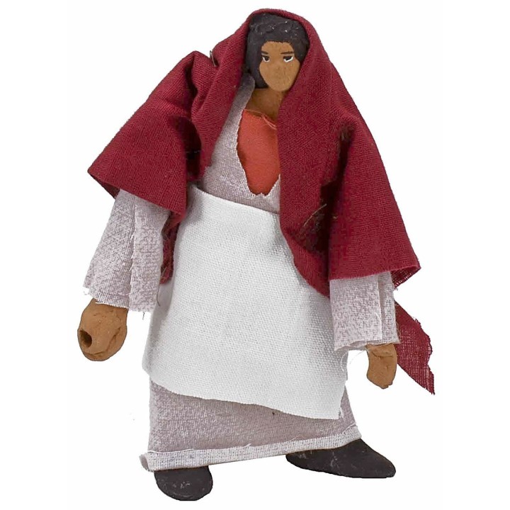 Mujer de pie articulada con mano perforada 11 cm