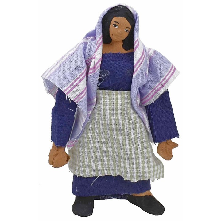 Donna in piedi snodata con mano forata 11 cm