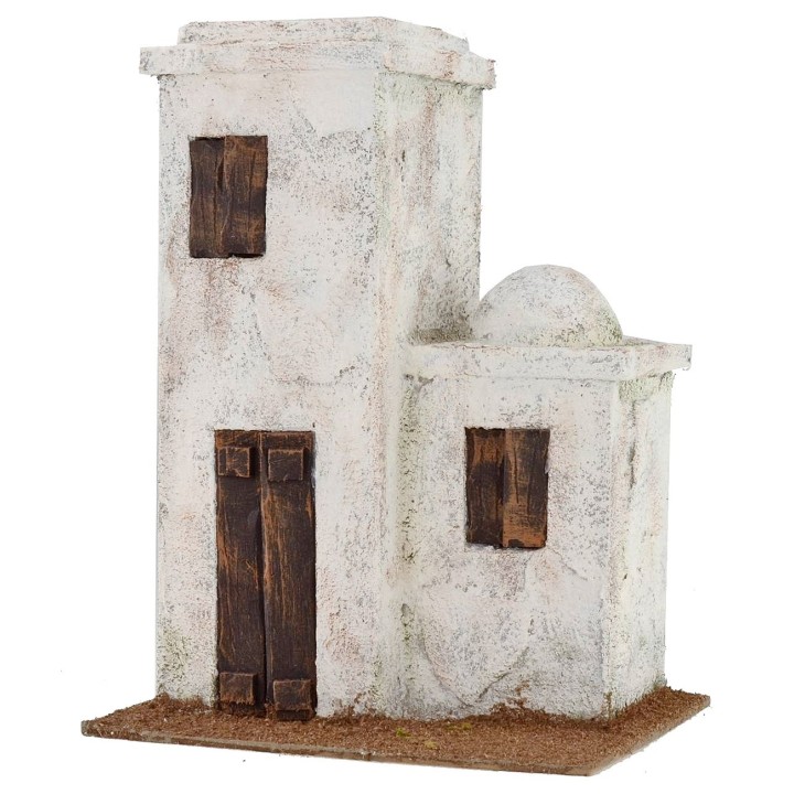 Two-storeys Arab house cm 20x14, 5x26, 5 h