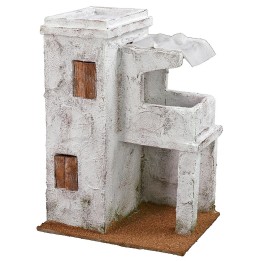 Casa araba con balcone cm 19,5x14,5x27 h
