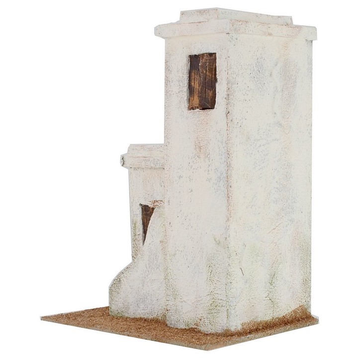 Casa araba con scalinata cm 19,5x14,5x26,5 h per statue da 8-10