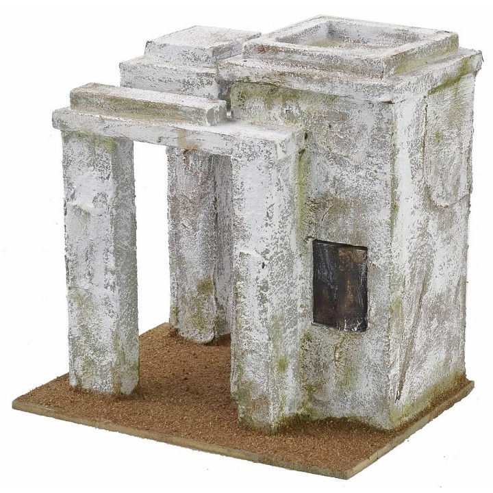 Casa araba con veranda cm 19,5x14,5x19,5 h per statue da 10 cm