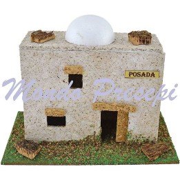 Casa árabe para belén de 15x9x11 cm h.