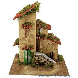 House with ladder cm 21x15x24 h.