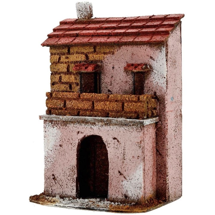 Casa con terraza cm 12x9x18 h.