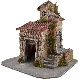 Casa de resina cm 22x21x24 h.