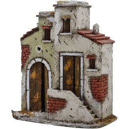 Casa de corcho con escalera de 20x12x23 cm h.