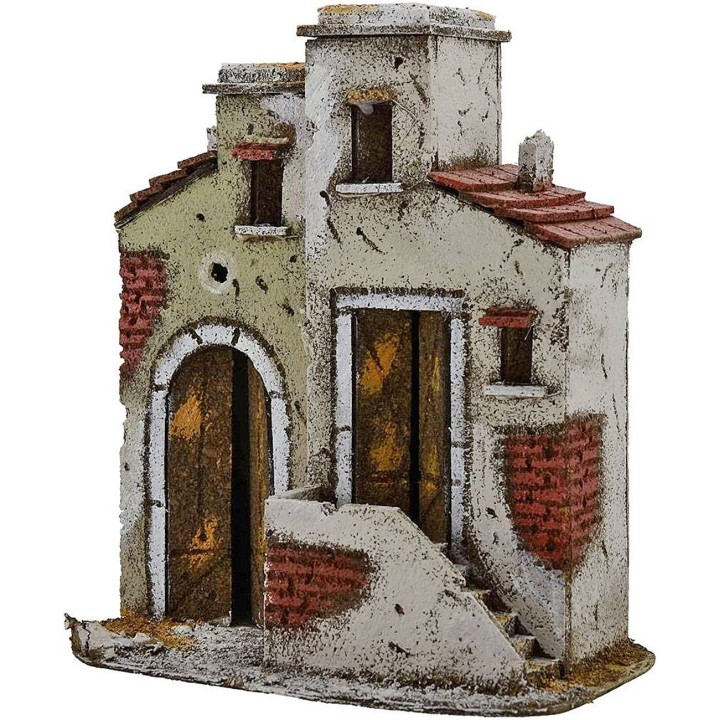 Casa de corcho con escalera de 20x12x23 cm h.
