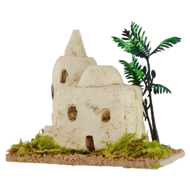 Palestinian home with palm cm 9,5x6, 7x9 h