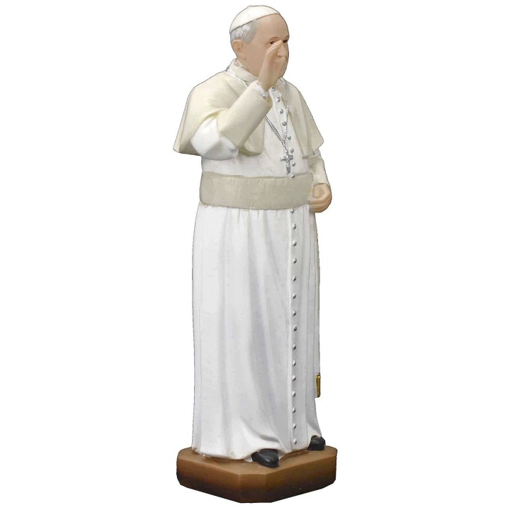 Papa Francisco estatua de resina de 20 cm