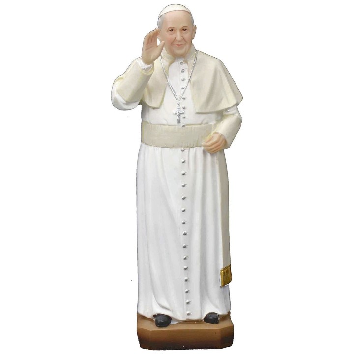 Pope Francis 20 cm resin statue