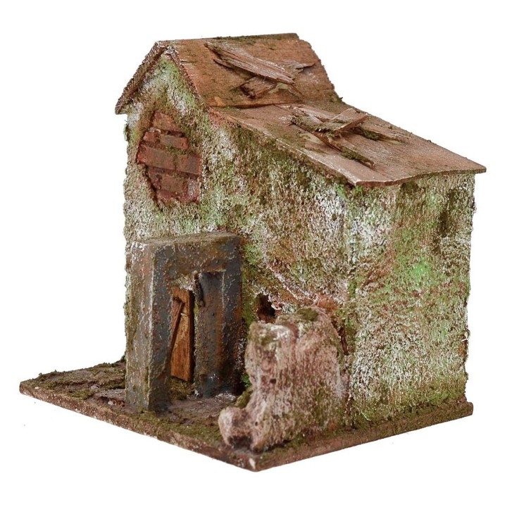 Home for presepe with arch on multiple levels cm 10x9x10, 5 h