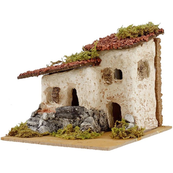Rustic home for presepe cm 16x15x12, 5 h.