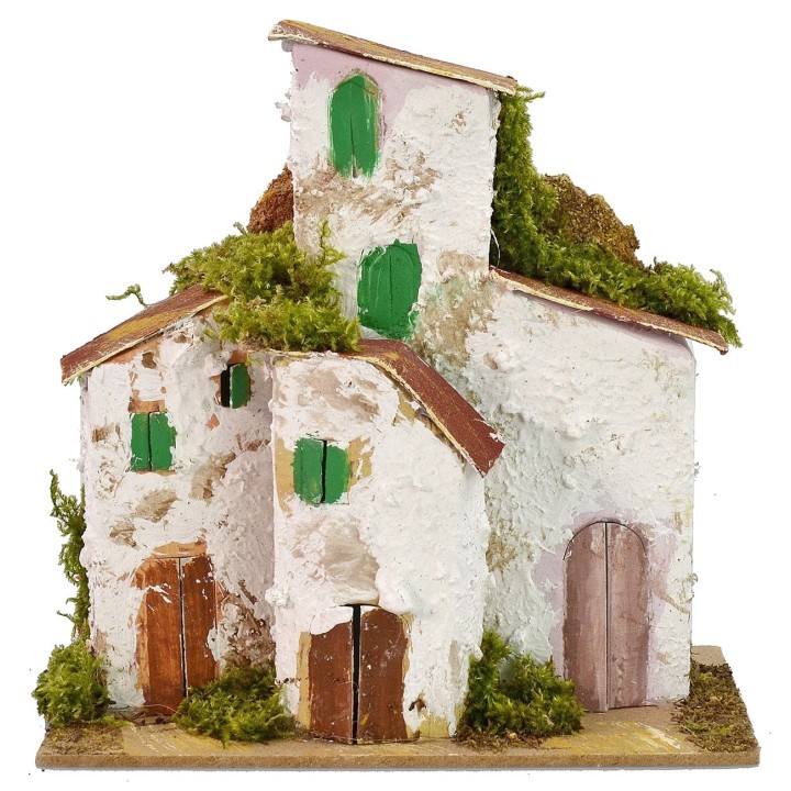 Caserío en la distancia cm 15x10x15 h