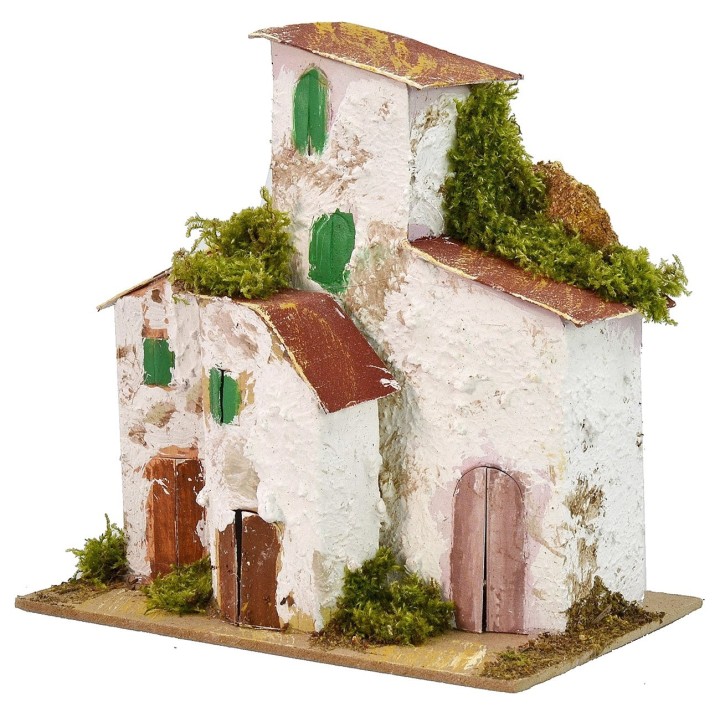 Caserío en la distancia cm 15x10x15 h