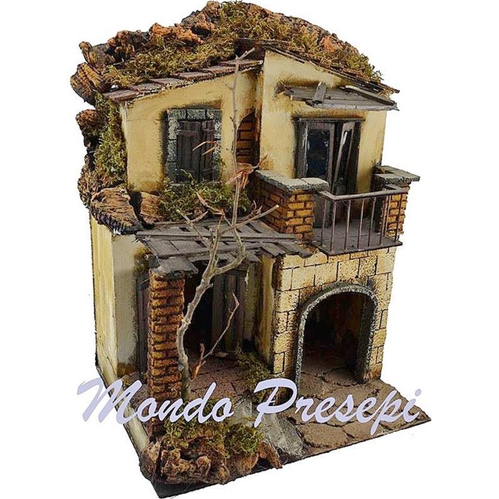 Case Napoletane stile 700 presepe con portone cm 30x25