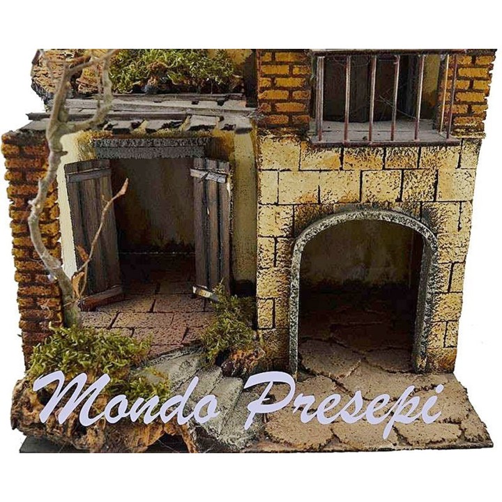 Case Napoletane stile 700 presepe con portone cm 30x25