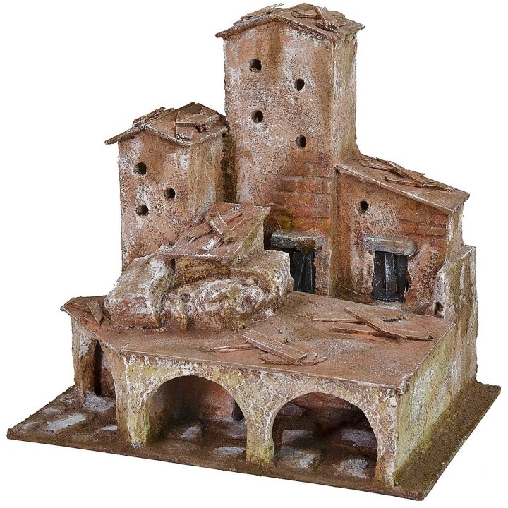 Casas rurales con porche de 22x15x21 cm h