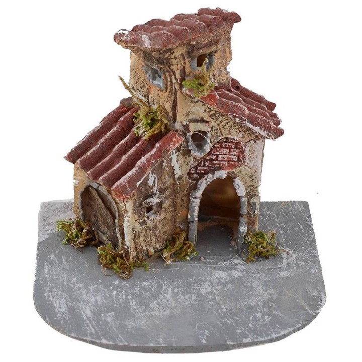 Casas de resina para belén de 12x11x11 cm h.