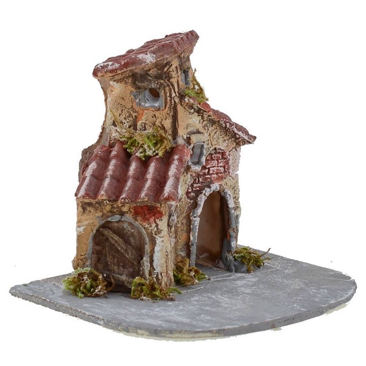 Casas de resina para belén de 12x11x11 cm h.