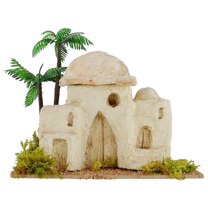 Case palestinesi con palma cm 17,8x11x15 h