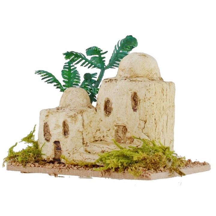 Case palestinesi con vegetazione cm 9,5x6,5x9 h