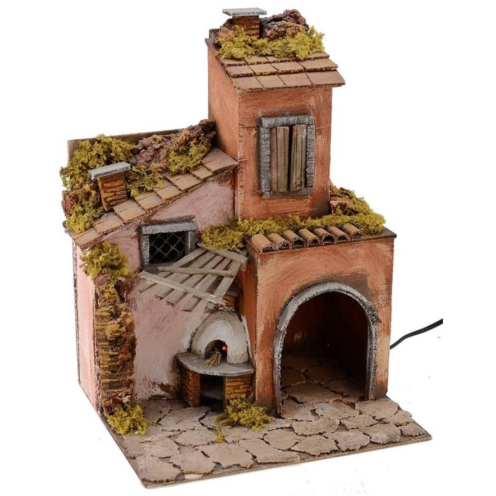 Casas estilo 700 con horno funcionando de cm 30x25x40 h.