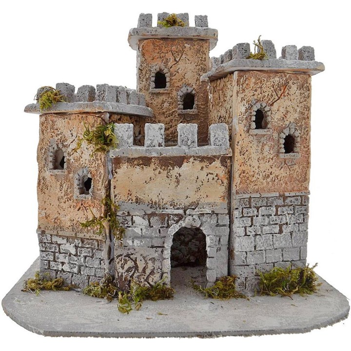 Castillo de resina de 27x22x24 cm de altura.