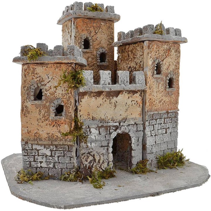 Resin castle cm 27x22x24 h.