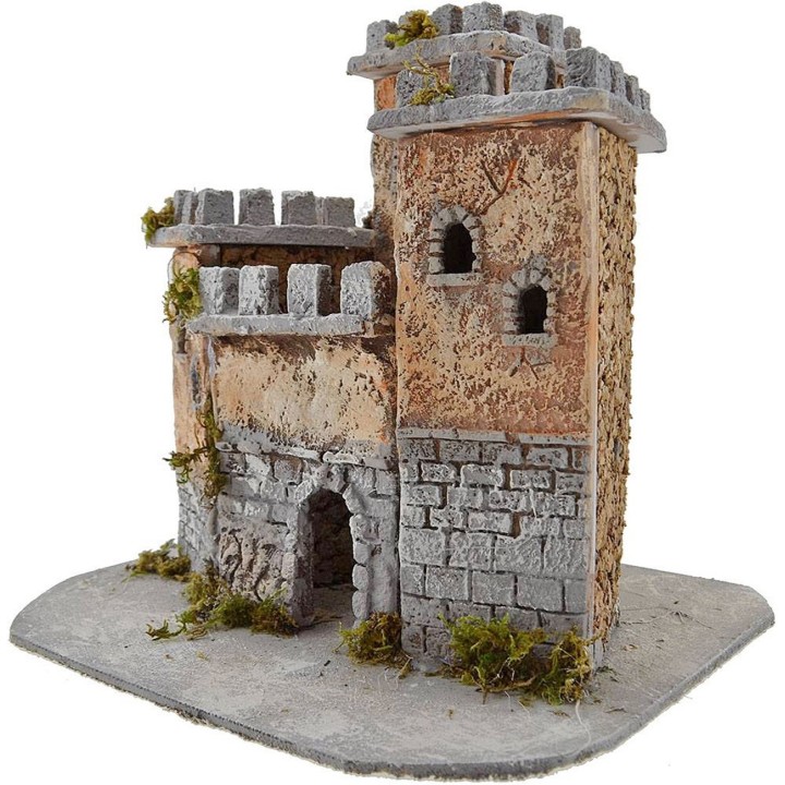 Castello in resina cm 27x22x24 h.