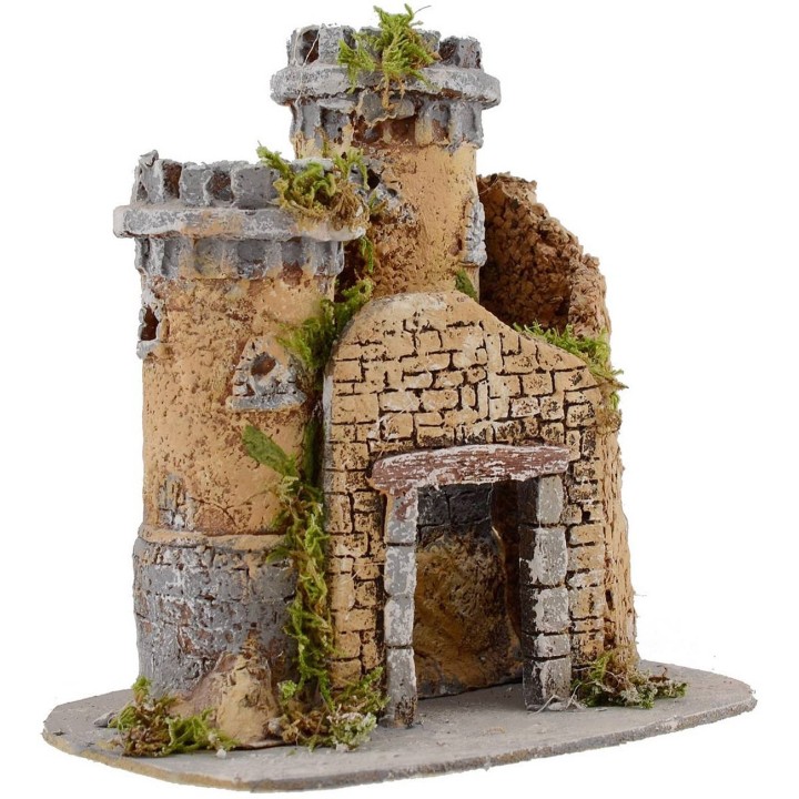 Castle for presepe cm 20x17x20 h.