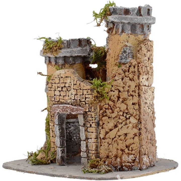 Castello per presepe cm 20x17x20 h.