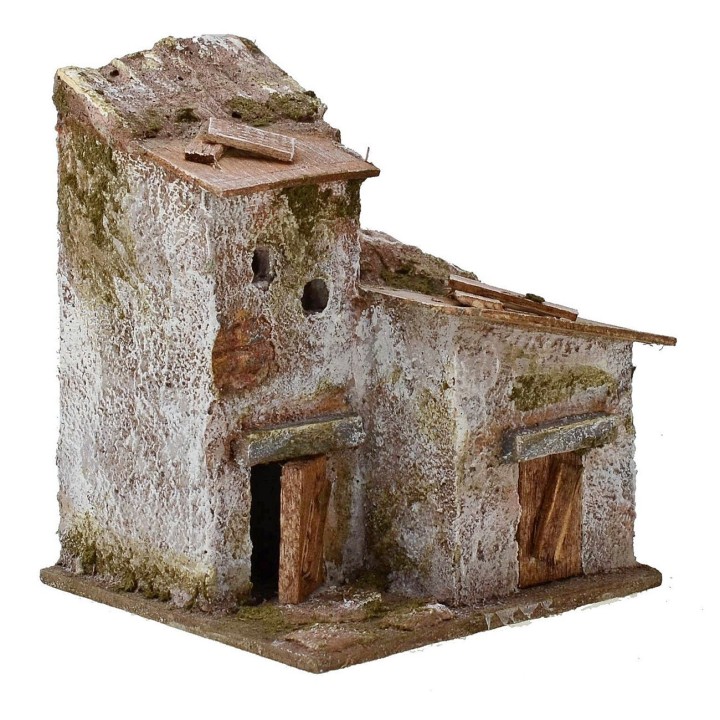 Double house for mountain preseps cm 10x9x12 h