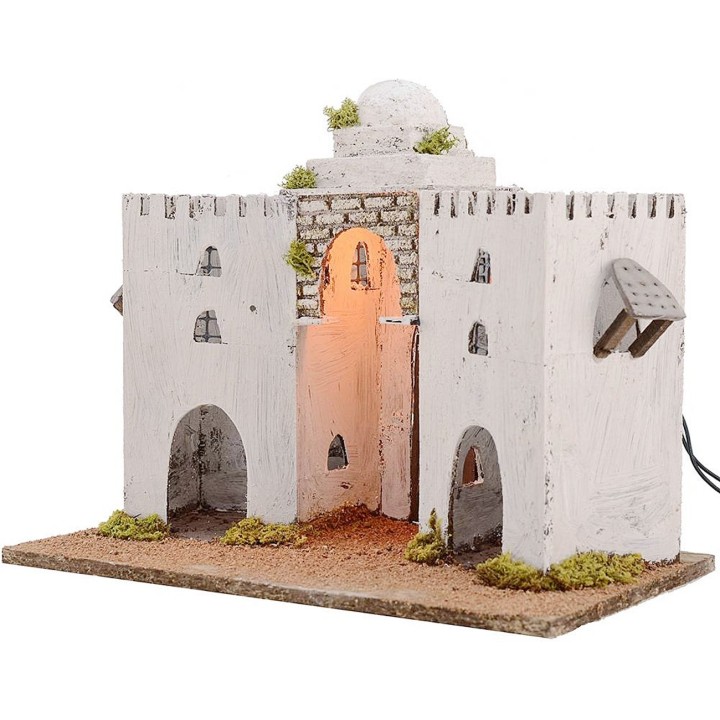 Palacio Árabe iluminado cm 35x25x27 h.
