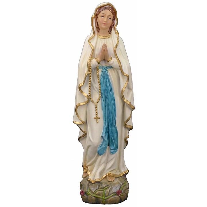 Madonna di Lourdes 30 cm statua in resina