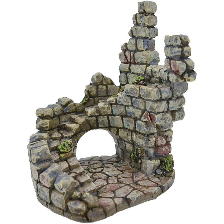 Escena de pueblo 7x6x9 cm en resina