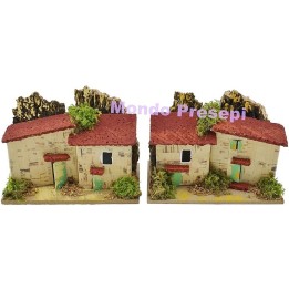 Set of 2 houses cm 10x6x5 h.
