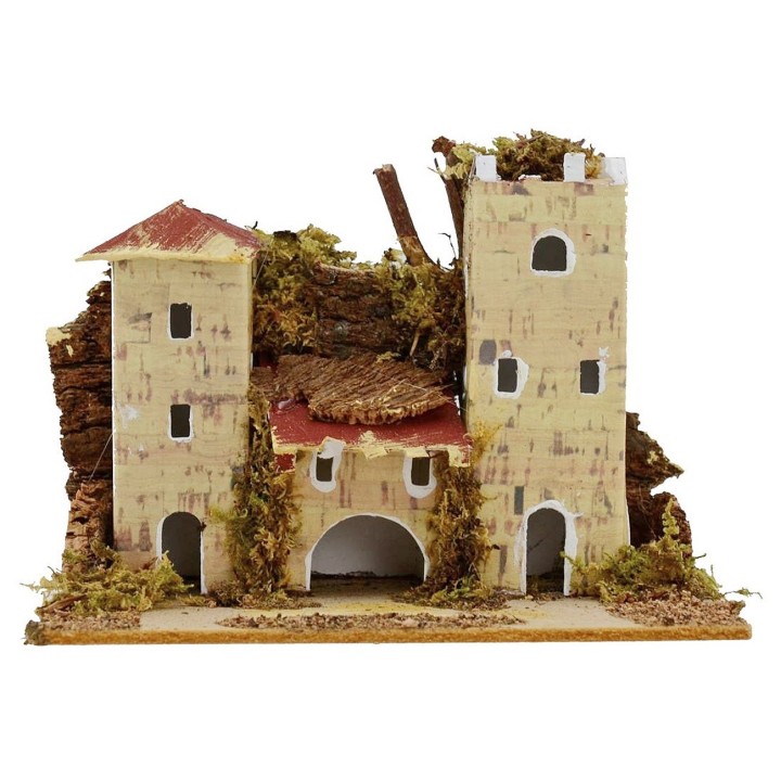 Set 3 case per presepe cm 15x10x10 h