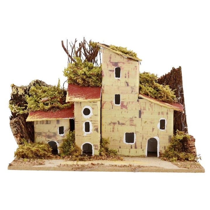 Set 3 case per presepe cm 15x10x10 h