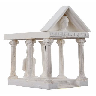 Templo Romano en yeso cm 7,5x13,5x12,5 h