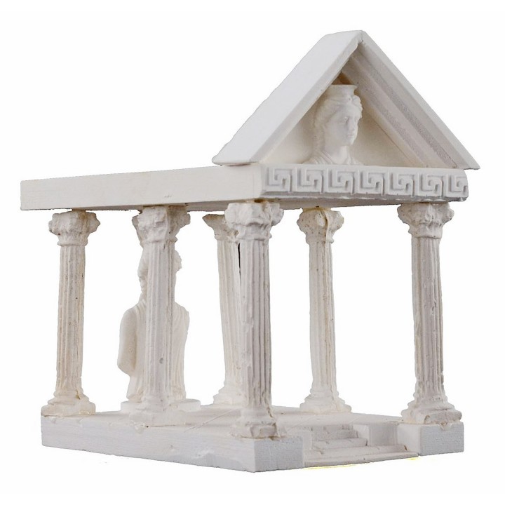 Templo Romano en yeso cm 7,5x13,5x12,5 h