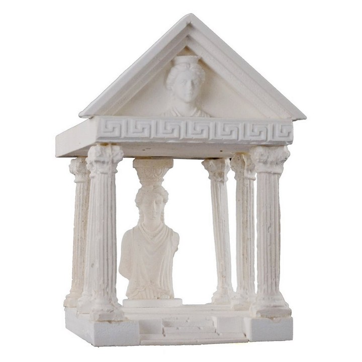 Templo Romano en yeso cm 7,5x13,5x12,5 h