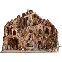Presepe completo di statue Landi cm 80x45x66 h. 