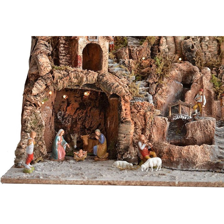 Presepe completo di statue Landi cm 80x45x66 h. 