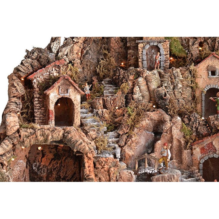 Presepe completo di statue Landi cm 80x45x66 h. 