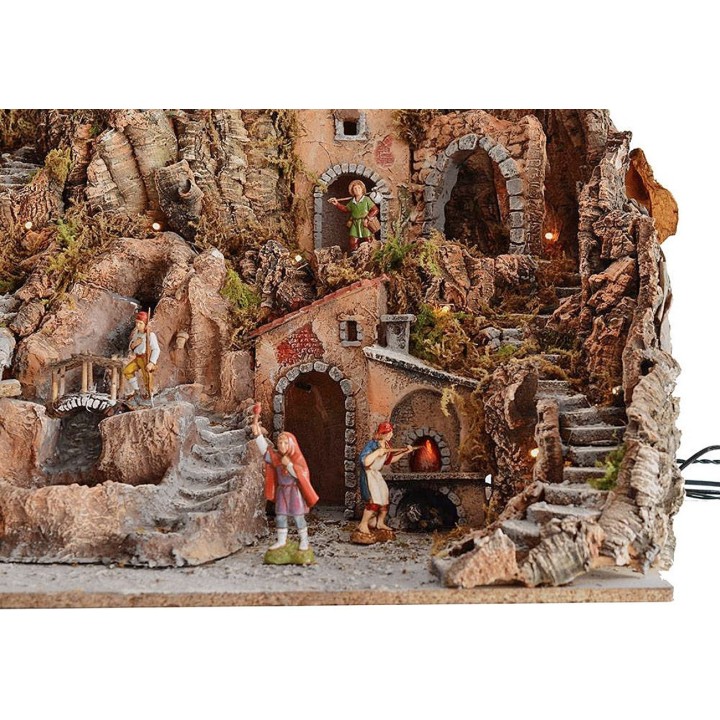 Pesebre completo con estatuas Landi cm 80x45x66 h. 