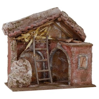 Cabaña con arcos de 24x14,5x23,5 cm de altura para Natividad de